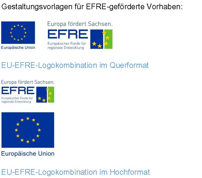 Gestaltungsvorlagen für EFRE-geförderte Vorhaben